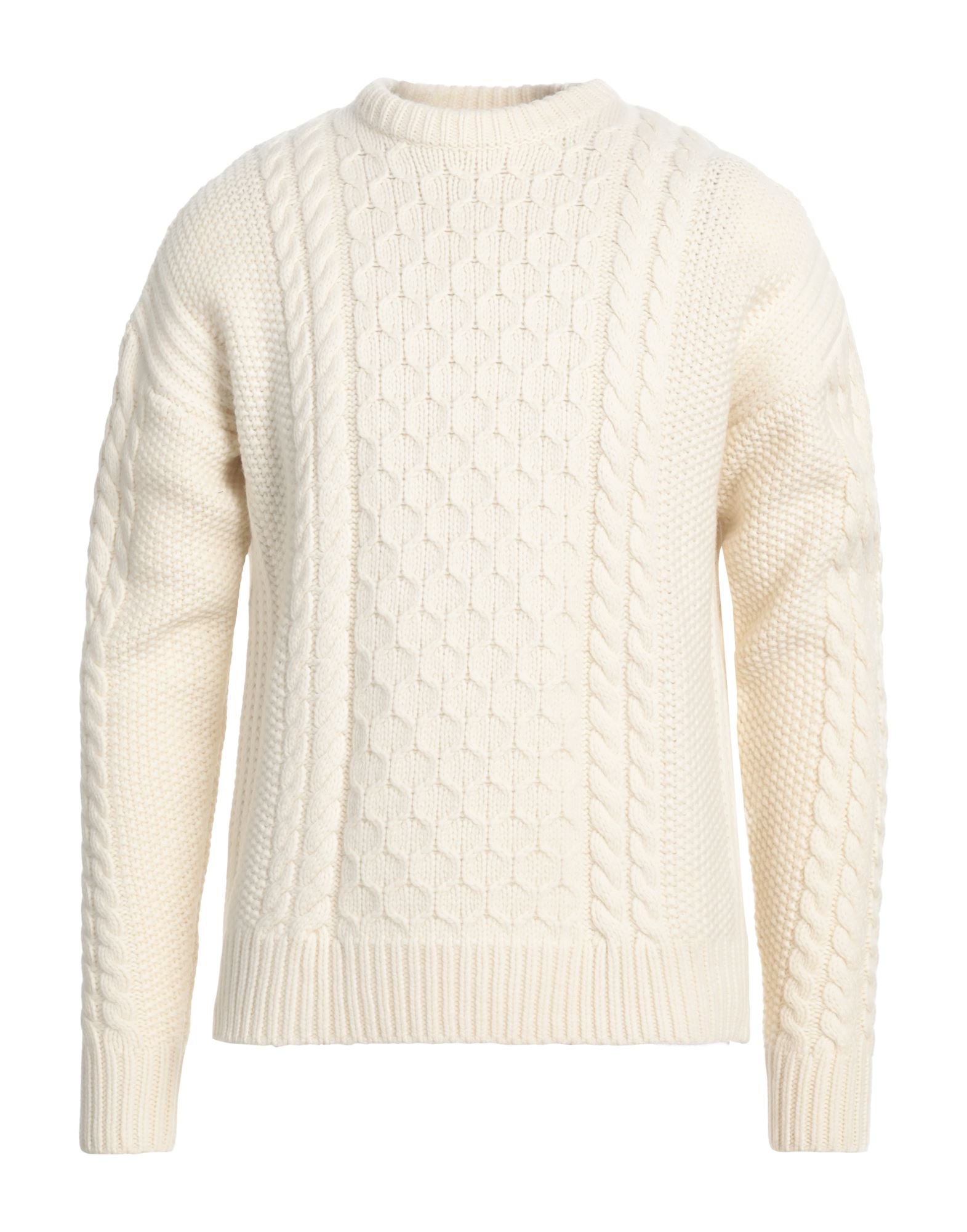 DRÔLE DE MONSIEUR Pullover Herren Cremeweiß DRÔLE DE MONSIEUR Pullover Herren Cremeweiß von DRÔLE DE MONSIEUR