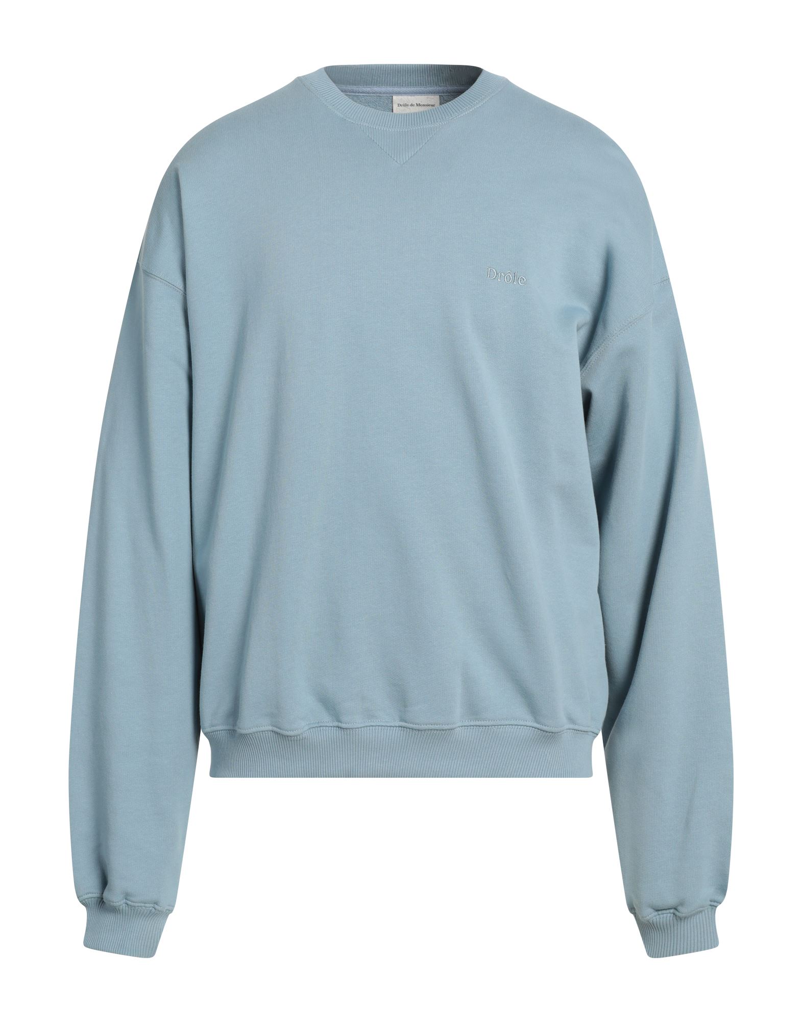 DRÔLE DE MONSIEUR Sweatshirt Herren Blaugrau DRÔLE DE MONSIEUR Sweatshirt Herren Blaugrau von DRÔLE DE MONSIEUR