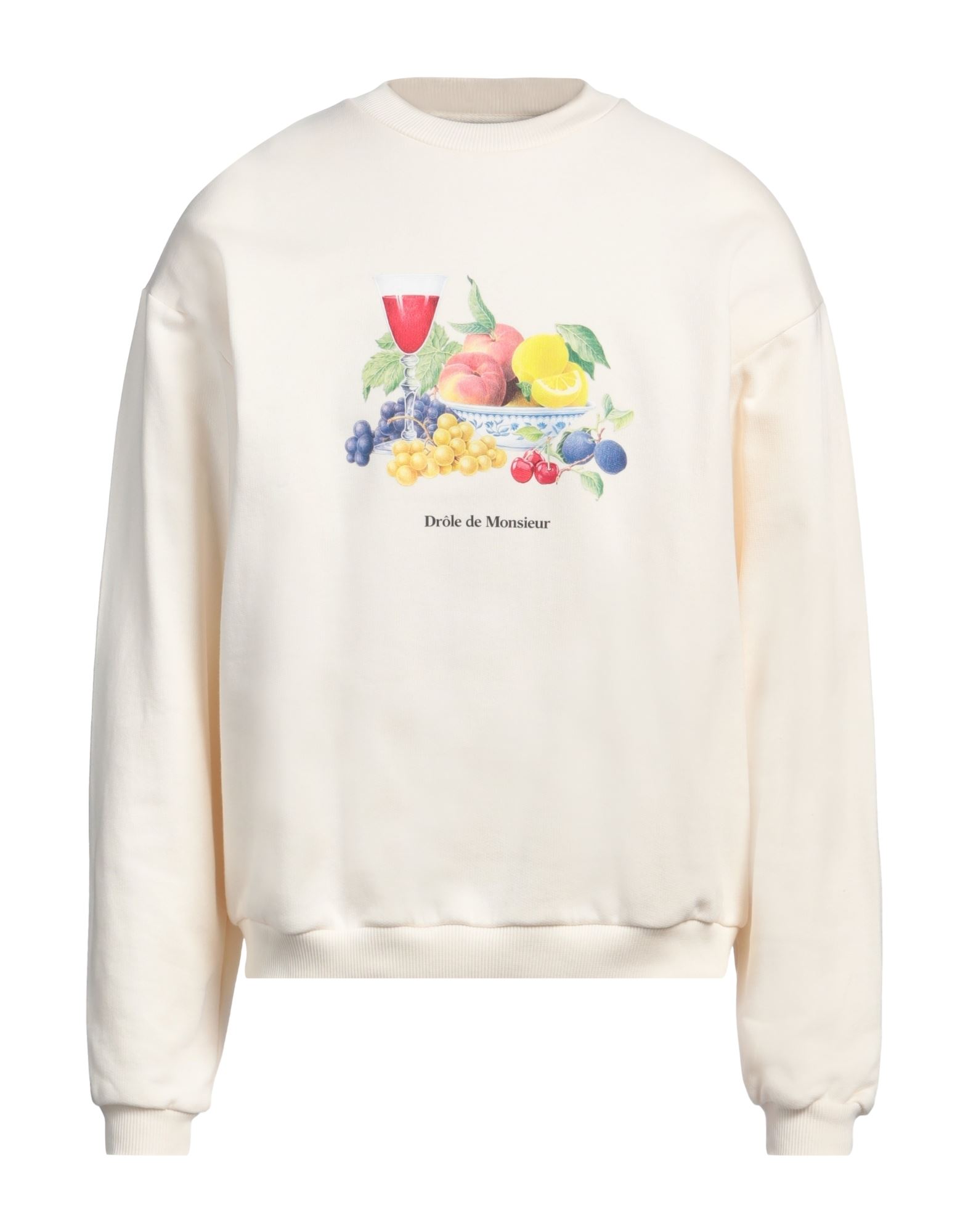 DRÔLE DE MONSIEUR Sweatshirt Herren Cremeweiß DRÔLE DE MONSIEUR Sweatshirt Herren Cremeweiß von DRÔLE DE MONSIEUR