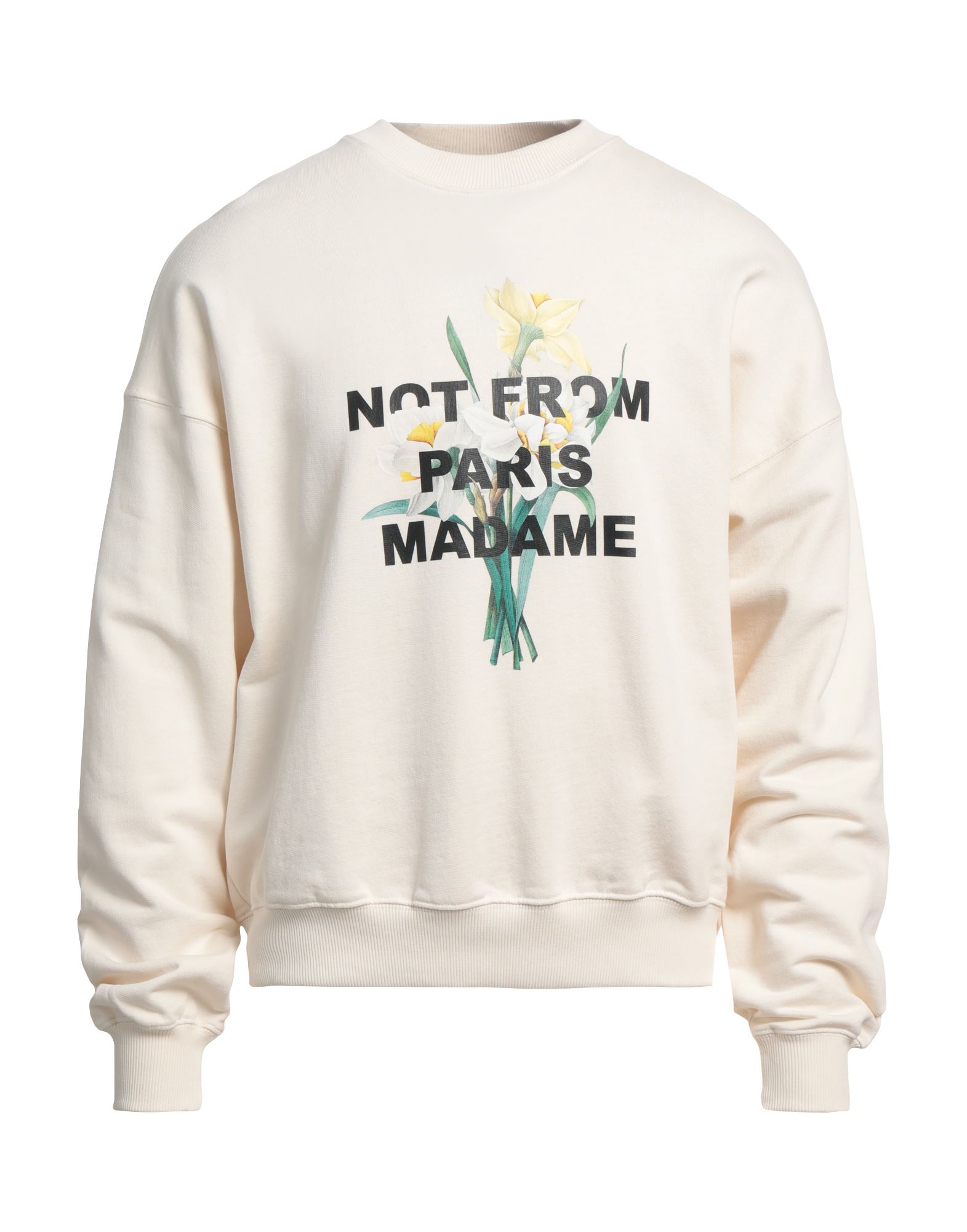 DRÔLE DE MONSIEUR Sweatshirt Herren Cremeweiß DRÔLE DE MONSIEUR Sweatshirt Herren Cremeweiß von DRÔLE DE MONSIEUR