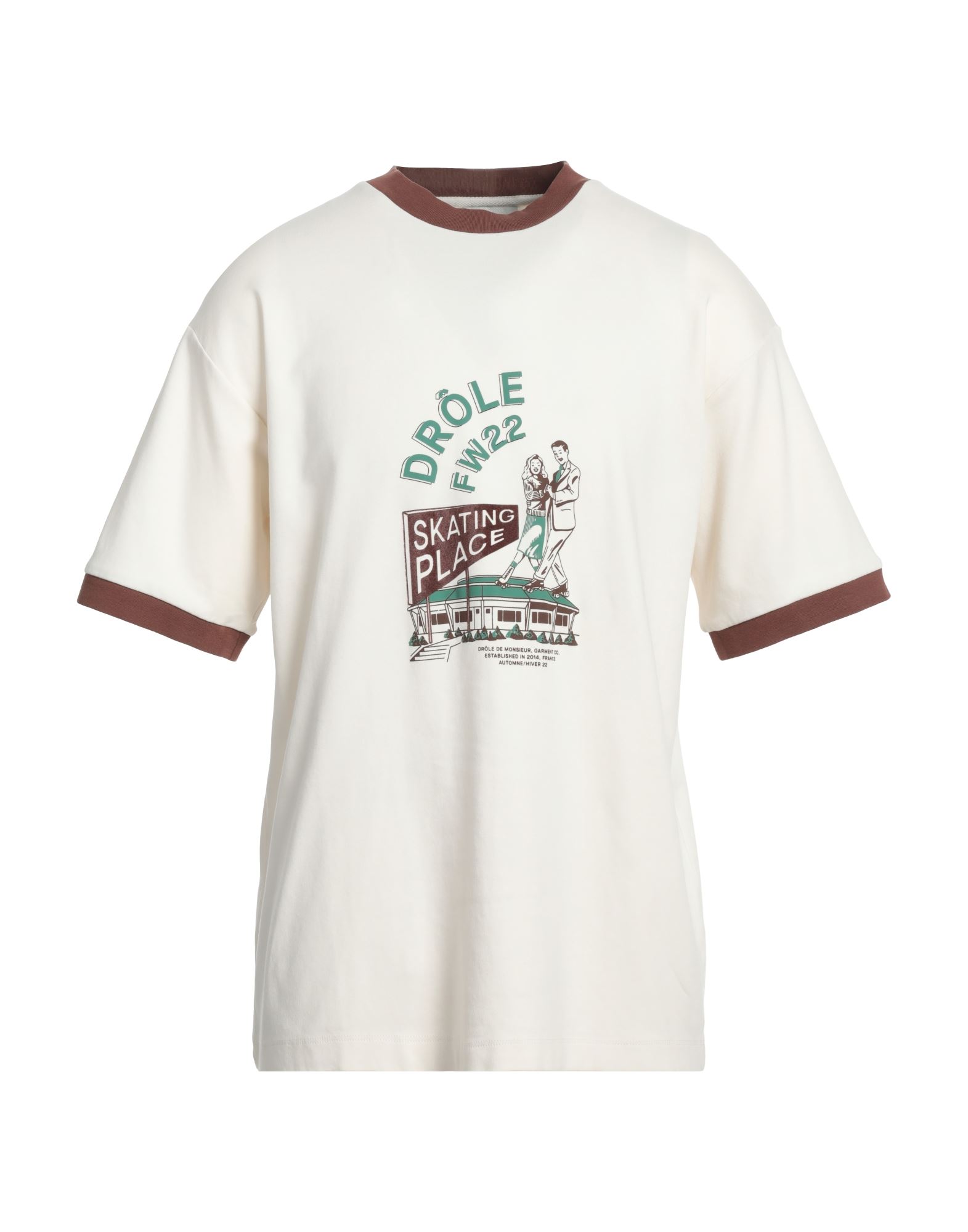 DRÔLE DE MONSIEUR T-shirts Herren Cremeweiß von DRÔLE DE MONSIEUR