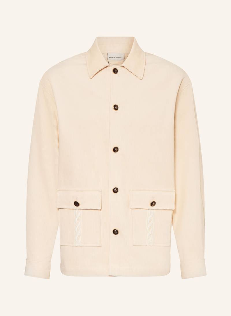 Drôle De Monsieur Cord-Overjacket La Surchemise Corduroy weiss von DRÔLE DE MONSIEUR