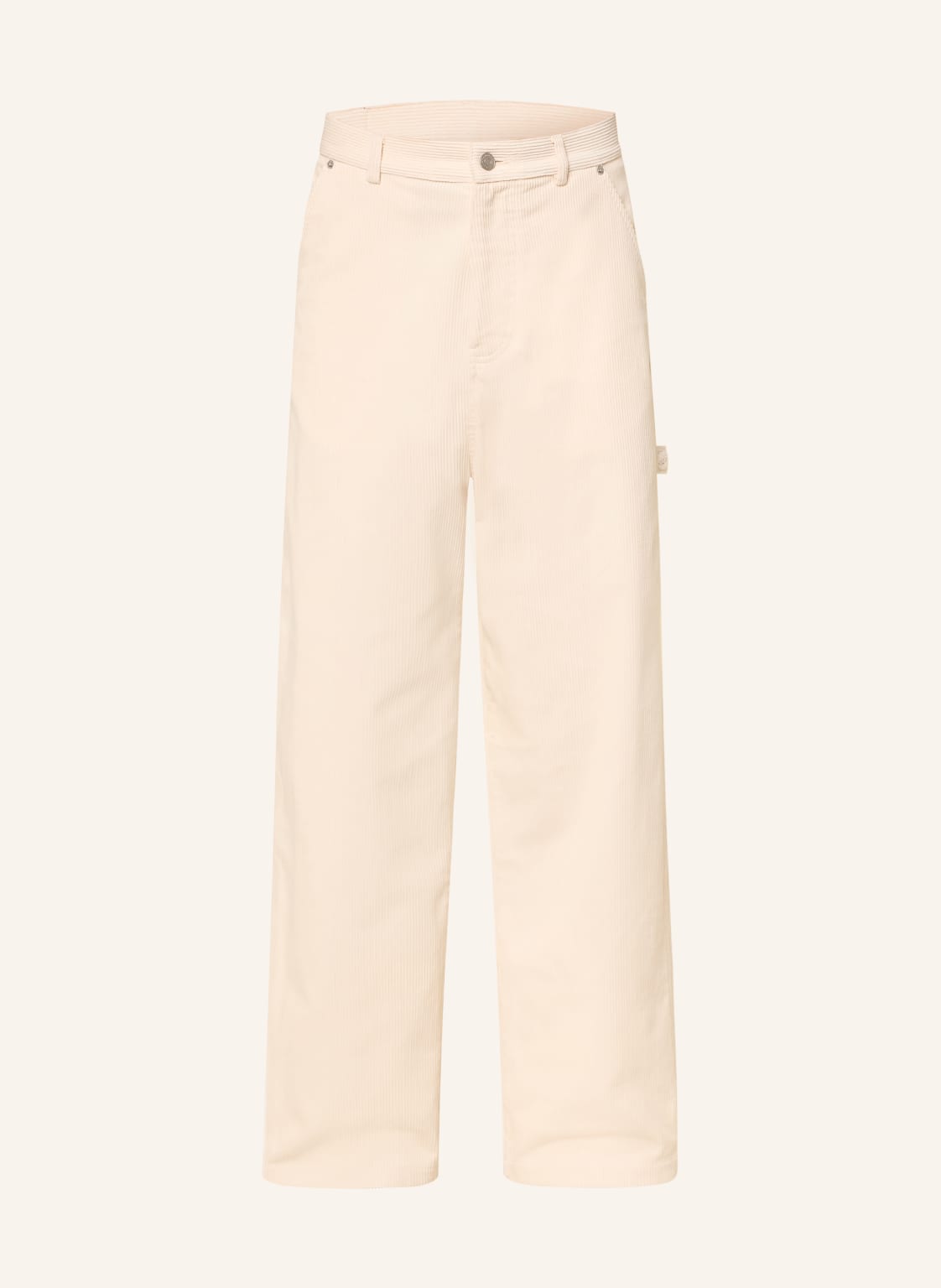 Drôle De Monsieur Cordhose Oversized Fit weiss von DRÔLE DE MONSIEUR