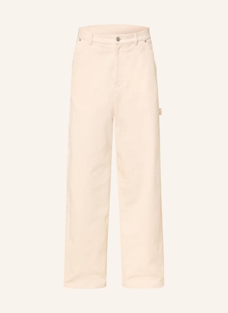 Drôle De Monsieur Cordhose Oversized Fit weiss von DRÔLE DE MONSIEUR