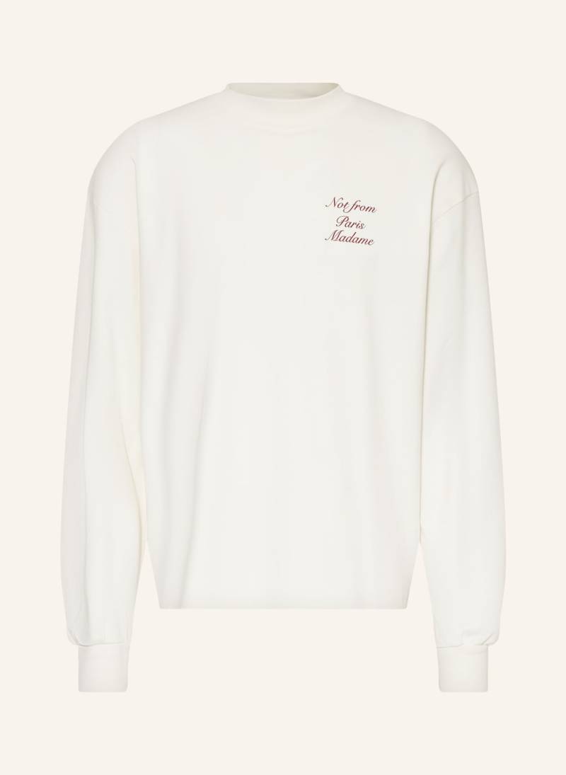 Drôle De Monsieur Longsleeve Le T-Shirt Slogan Calligraphy weiss von DRÔLE DE MONSIEUR