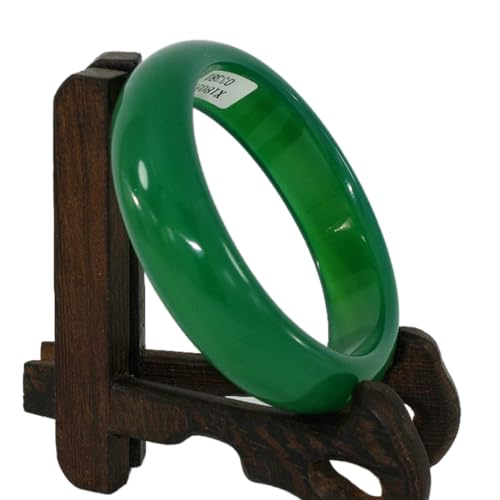 XYEJL Natürlicher Breiter Grünes Jadearmband Echte Natürliche Runde Smaragdgrüne Jade Armbänder Armreifen Für Frauen Geschenk,66~70mm XYEJL Natürlicher Breiter Grünes Jadearmband Echte Natürliche Runde Smaragdgrüne Jade Armbänder Armreifen Für Frauen Geschenk,66~70mm von XYEJL