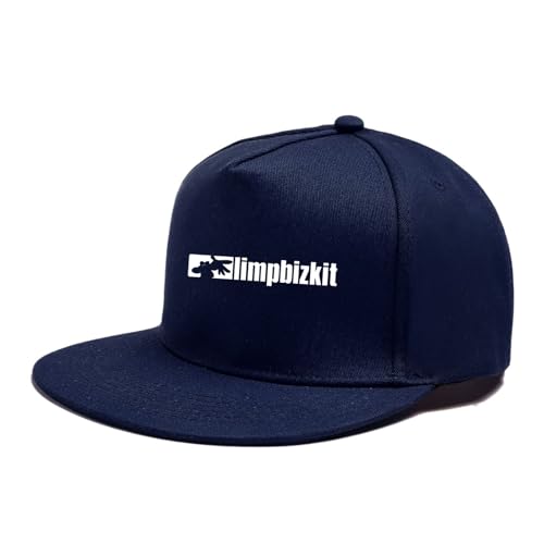 DRTBAC Kappe Herren Li-mp Bi.zk.it Lustiges, Freizeit Lightweight Baseballcap Sonnenhut, Atmungsaktiv Sport Running Schirmmütze Basecap(Navy blue) von DRTBAC