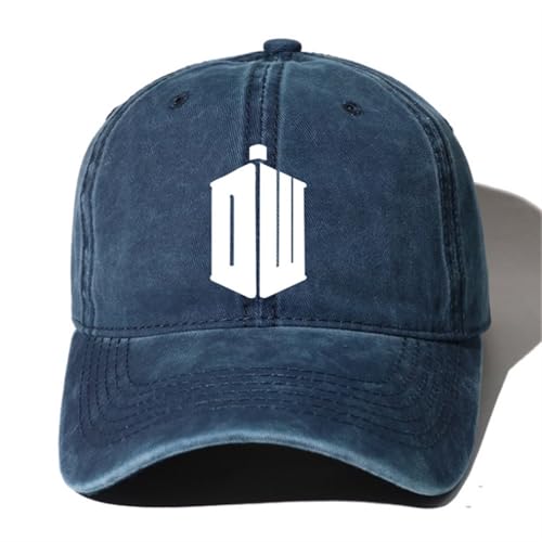 Kappe Herren Doc.tor Who, Freizeit Lightweight Baseballcap Sonnenhut, Sonnenschutz Trucker Cap für Männer Frauen(Blue 8) von DRTBAC