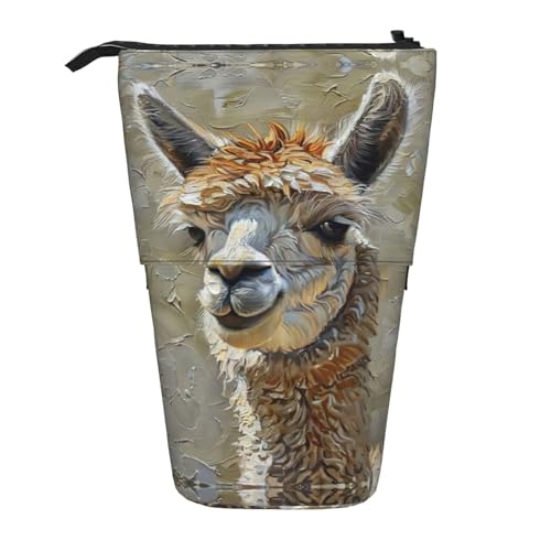 DRTGEDS Alpaka-Llama-Pop-Up-Federmäppchen und Kosmetiktasche, Standup, Teleskop-Bastelbedarf, Make-up-Organizer DRTGEDS Alpaka-Llama-Pop-Up-Federmäppchen und Kosmetiktasche, Standup, Teleskop-Bastelbedarf, Make-up-Organizer von DRTGEDS