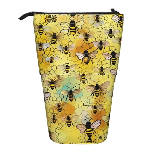 DRTGEDS Bee Pop-Up-Federmäppchen und Kosmetiktasche, Standup, Teleskop, Bastelbedarf, Make-up-Organizer DRTGEDS Bee Pop-Up-Federmäppchen und Kosmetiktasche, Standup, Teleskop, Bastelbedarf, Make-up-Organizer von DRTGEDS