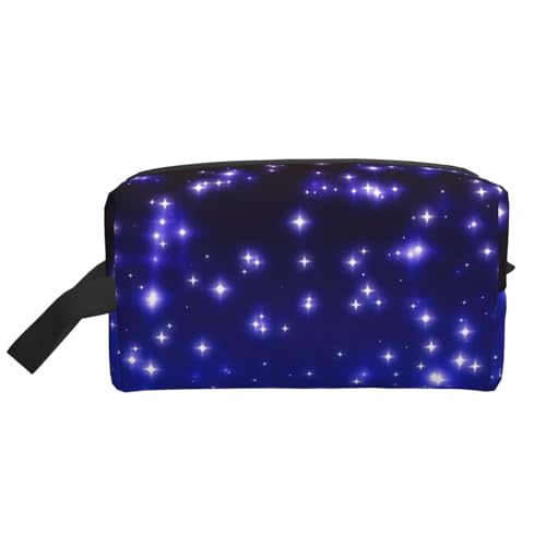 DRTGEDS Bright Stars Kulturbeutel für Herren, tragbare Reise-Kulturbeutel, Rasiertasche, kleine Tasche, Leuchtende Sterne, Einheitsgröße von DRTGEDS