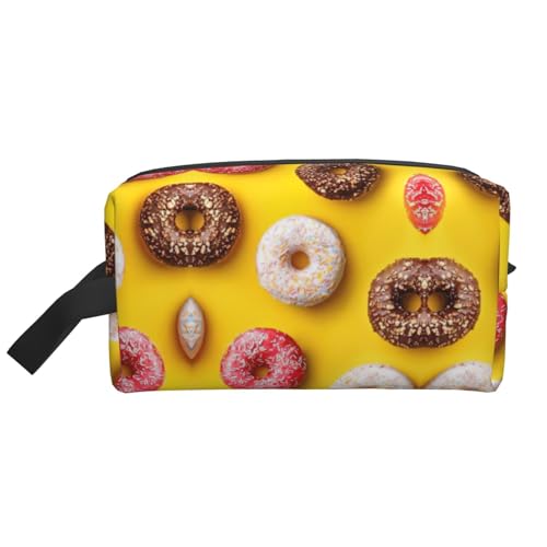 DRTGEDS Donut-Kulturbeutel für Herren, tragbare Reise-Kulturbeutel, Rasiertasche, kleine Tasche, Donut, Einheitsgröße von DRTGEDS