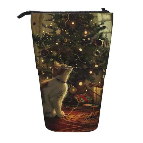 DRTGEDS Frohe Weihnachten Pop-Up-Federmäppchen und Kosmetiktasche, Standup, Teleskop-Bastelbedarf, Make-up-Organizer DRTGEDS Frohe Weihnachten Pop-Up-Federmäppchen und Kosmetiktasche, Standup, Teleskop-Bastelbedarf, Make-up-Organizer von DRTGEDS