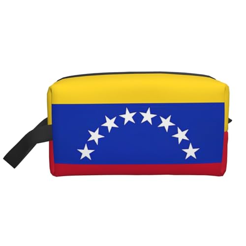 DRTGEDS Kulturbeutel für Herren, Motiv: Flagge von Venezuela, tragbare Reise-Kulturbeutel, Rasiertasche, kleine Tasche, Flagge von Venezuela, Einheitsgröße von DRTGEDS