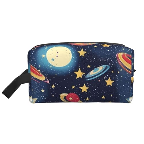 DRTGEDS Kulturbeutel für Herren, Motiv: Sternenhimmel, Weltraum, tragbare Reise-Kulturbeutel, Rasiertasche, kleine Tasche, Starry Sky Universe Space2, Einheitsgröße von DRTGEDS