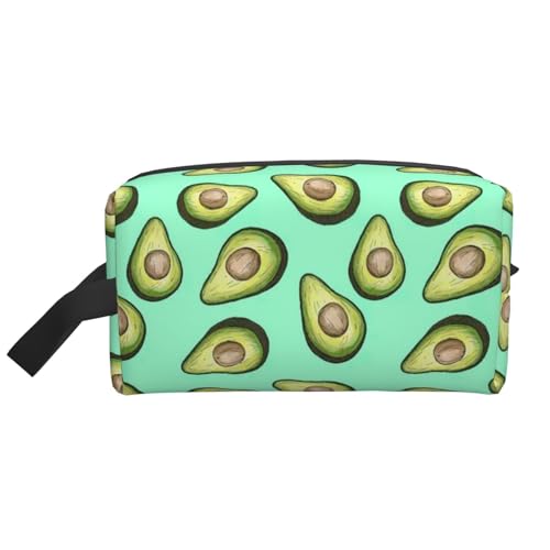 DRTGEDS Kulturbeutel für Herren, Motiv: frische tropische Früchte, Avocado, tragbare Reise-Kulturbeutel, Rasiertasche, kleine Tasche, Frische tropische Früchte, Avocado, Einheitsgröße von DRTGEDS