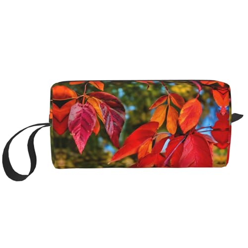 DRTGEDS Kulturbeutel für Herren, Motiv: rote Blätter und Früchte, tragbare Reise-Kulturbeutel, Rasiertasche, kleine Tasche, Weiss/opulenter Garten, Einheitsgröße DRTGEDS Kulturbeutel für Herren, Motiv: rote Blätter und Früchte, tragbare Reise-Kulturbeutel, Rasiertasche, kleine Tasche, Weiss/opulenter Garten, Einheitsgröße von DRTGEDS