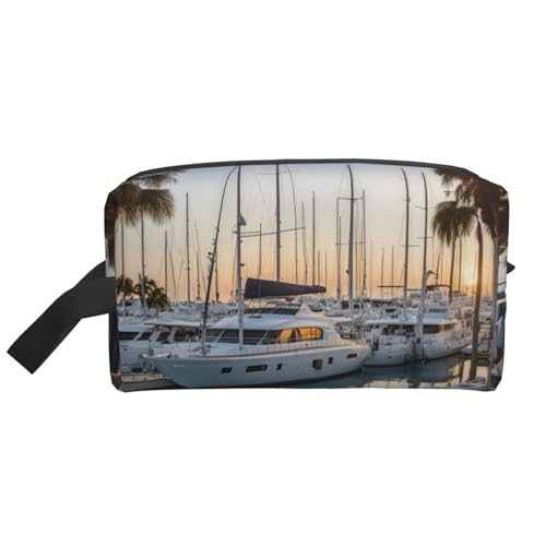 DRTGEDS Kulturbeutel für Herren, tragbar, Reise-Kulturbeutel, Rasiertasche, kleine Tasche, Golf Yacht Club1, Einheitsgröße von DRTGEDS