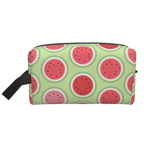 DRTGEDS Kulturbeutel für Herren, tragbar, Reise-Kulturbeutel, Rasiertasche, kleine Tasche, Wassermelonengrün, Wassermelonengrün, Einheitsgröße von DRTGEDS