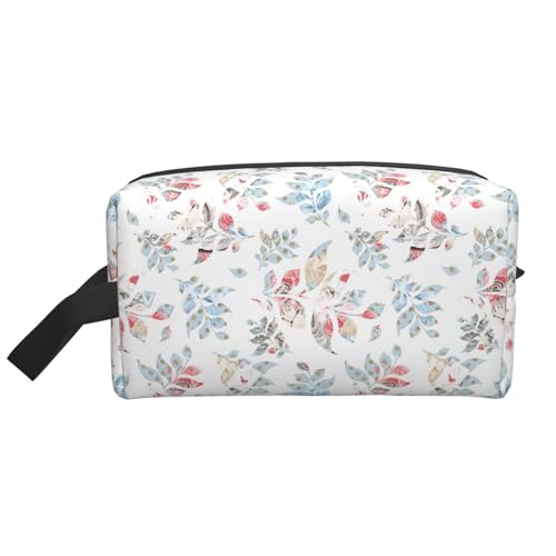 DRTGEDS Kulturbeutel mit Wildblumen-Blumenmuster für Herren, tragbare Reise-Kulturbeutel, Rasiertasche, kleine Tasche, Wildblumen-Blumenmuster, Einheitsgröße von DRTGEDS