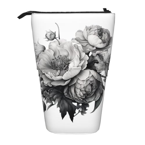 DRTGEDS Pop-Up-Federmäppchen und Kosmetiktasche mit Blumenmuster, Teleskop, Bastelbedarf, Make-up-Organizer DRTGEDS Pop-Up-Federmäppchen und Kosmetiktasche mit Blumenmuster, Teleskop, Bastelbedarf, Make-up-Organizer von DRTGEDS