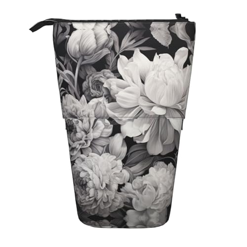 DRTGEDS Pop-Up-Federmäppchen und Kosmetiktasche mit Blumenmuster, Teleskop, Bastelbedarf, Make-up-Organizer DRTGEDS Pop-Up-Federmäppchen und Kosmetiktasche mit Blumenmuster, Teleskop, Bastelbedarf, Make-up-Organizer von DRTGEDS