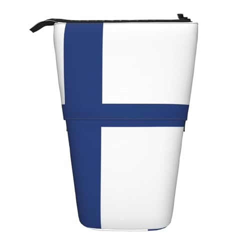 DRTGEDS Pop-Up-Federmäppchen und Kosmetiktasche mit finnischer Flagge, Teleskop, Bastelbedarf, Make-up-Organizer DRTGEDS Pop-Up-Federmäppchen und Kosmetiktasche mit finnischer Flagge, Teleskop, Bastelbedarf, Make-up-Organizer von DRTGEDS