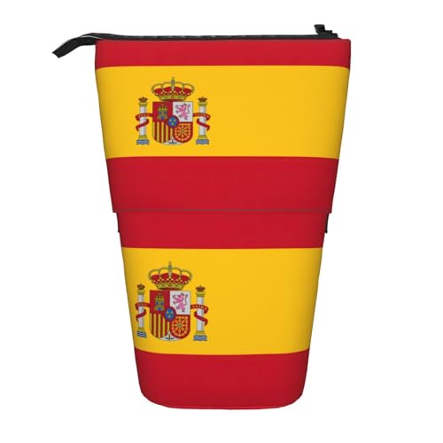 DRTGEDS Pop-Up-Federmäppchen und Kosmetiktasche mit spanischer Flagge, Teleskop, Bastelbedarf, Make-up-Organizer DRTGEDS Pop-Up-Federmäppchen und Kosmetiktasche mit spanischer Flagge, Teleskop, Bastelbedarf, Make-up-Organizer von DRTGEDS