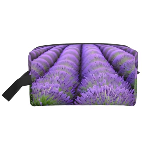 DRTGEDS Romantischer Lavendel-Kulturbeutel für Herren, tragbare Reise-Kulturbeutel, Rasiertasche, kleine Tasche, Romantischer Lavendel, Einheitsgröße von DRTGEDS