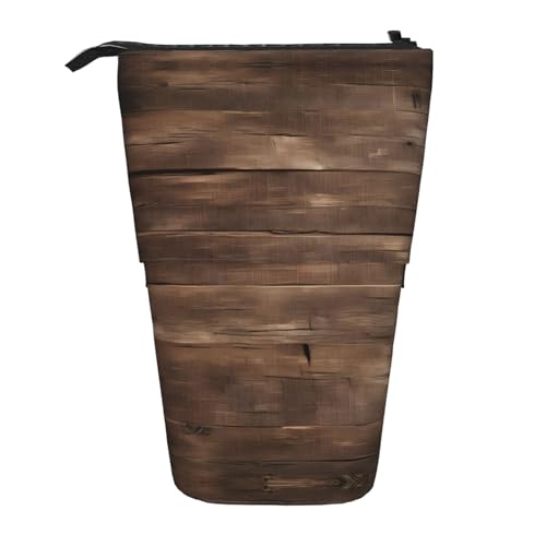 DRTGEDS Rustikales Pop-Up-Federmäppchen und Kosmetiktasche aus altem Scheunenholz, Teleskop, Bastelbedarf, Make-up-Organizer DRTGEDS Rustikales Pop-Up-Federmäppchen und Kosmetiktasche aus altem Scheunenholz, Teleskop, Bastelbedarf, Make-up-Organizer von DRTGEDS
