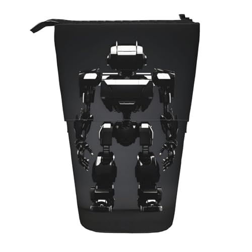 DRTGEDS Schwarzes Roboter-Pop-Up-Federmäppchen und Kosmetiktasche, Standup, Teleskop, Bastelbedarf, Make-up-Organizer DRTGEDS Schwarzes Roboter-Pop-Up-Federmäppchen und Kosmetiktasche, Standup, Teleskop, Bastelbedarf, Make-up-Organizer von DRTGEDS