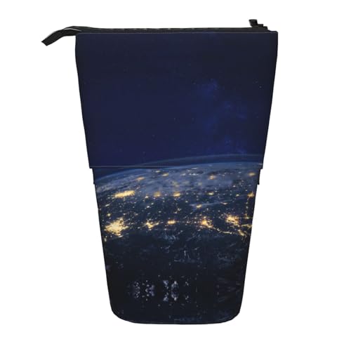 DRTGEDS Stehende Schreibwarentasche mit Teleskop-Motiv "View of Earth", Make-up-Organizer, Federmäppchen DRTGEDS Stehende Schreibwarentasche mit Teleskop-Motiv "View of Earth", Make-up-Organizer, Federmäppchen von DRTGEDS