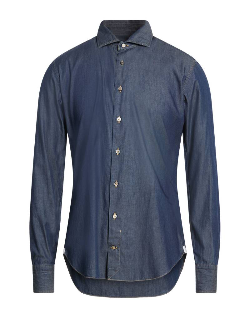 DRUMOHR Hemd Herren Blau von DRUMOHR