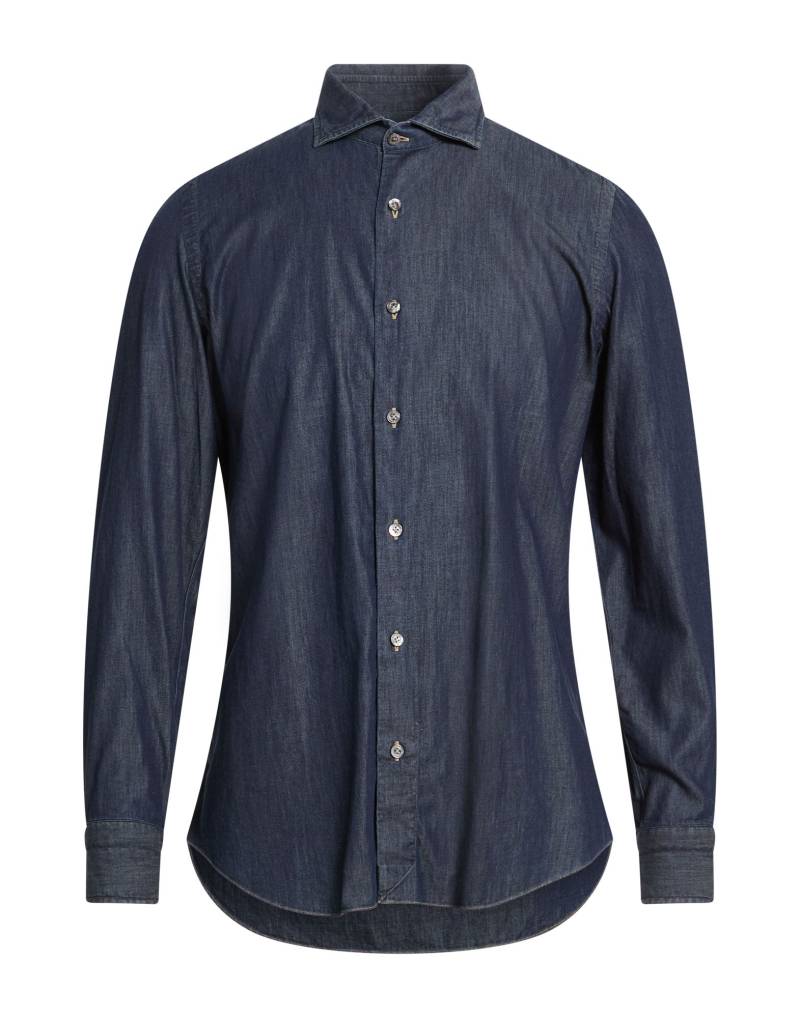 DRUMOHR Jeanshemd Herren Blau von DRUMOHR