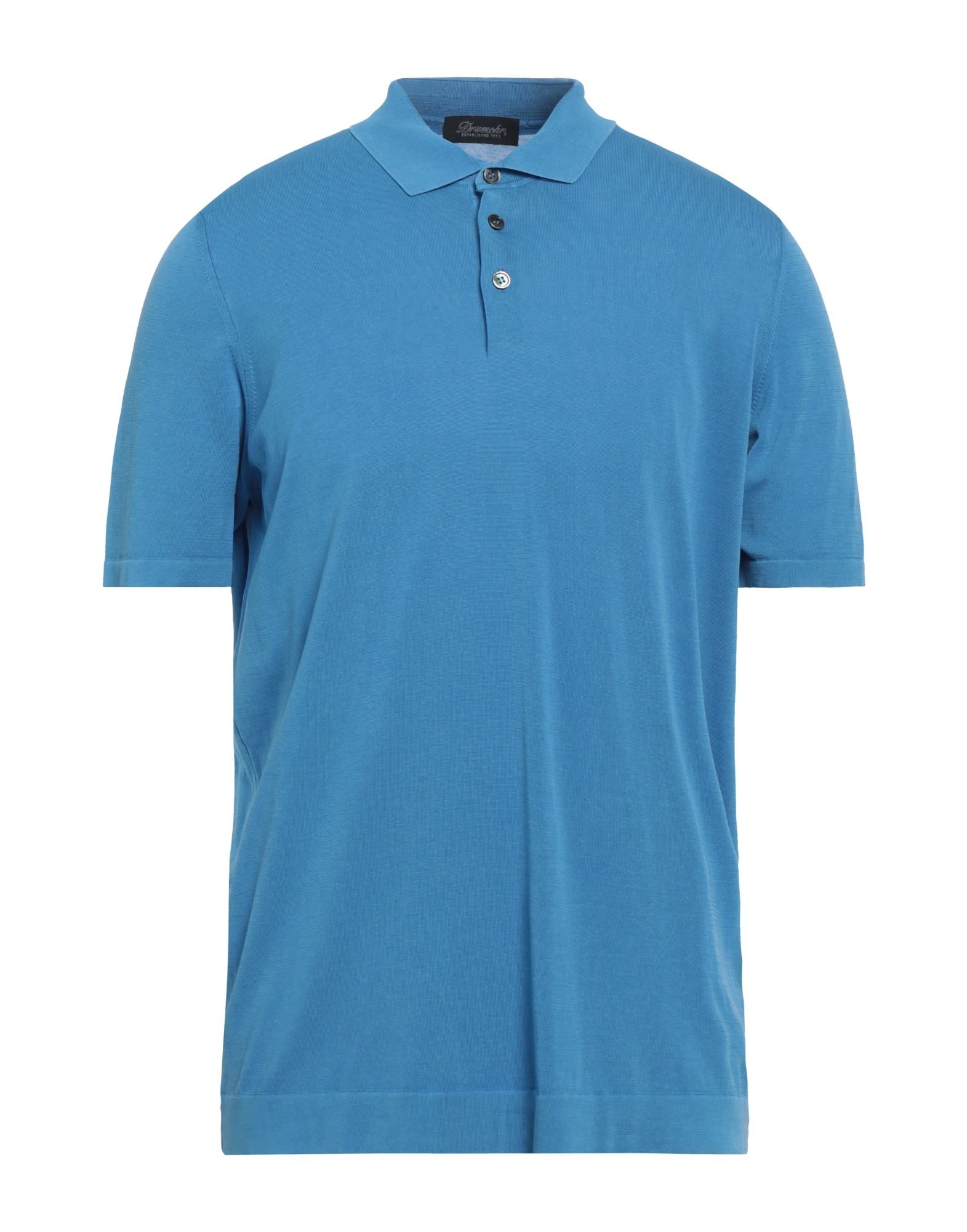 DRUMOHR Poloshirt Herren Azurblau von DRUMOHR