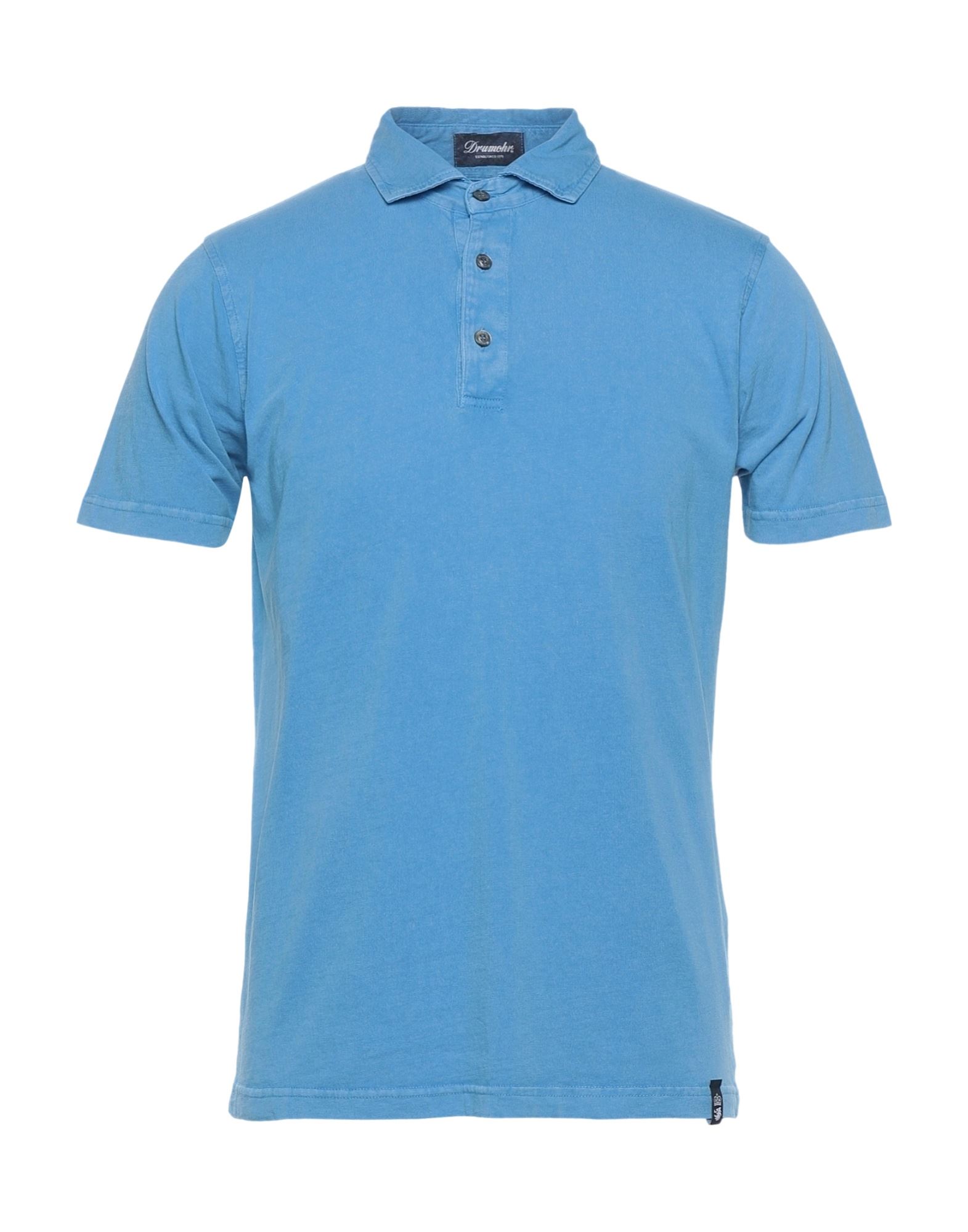 DRUMOHR Poloshirt Herren Azurblau von DRUMOHR