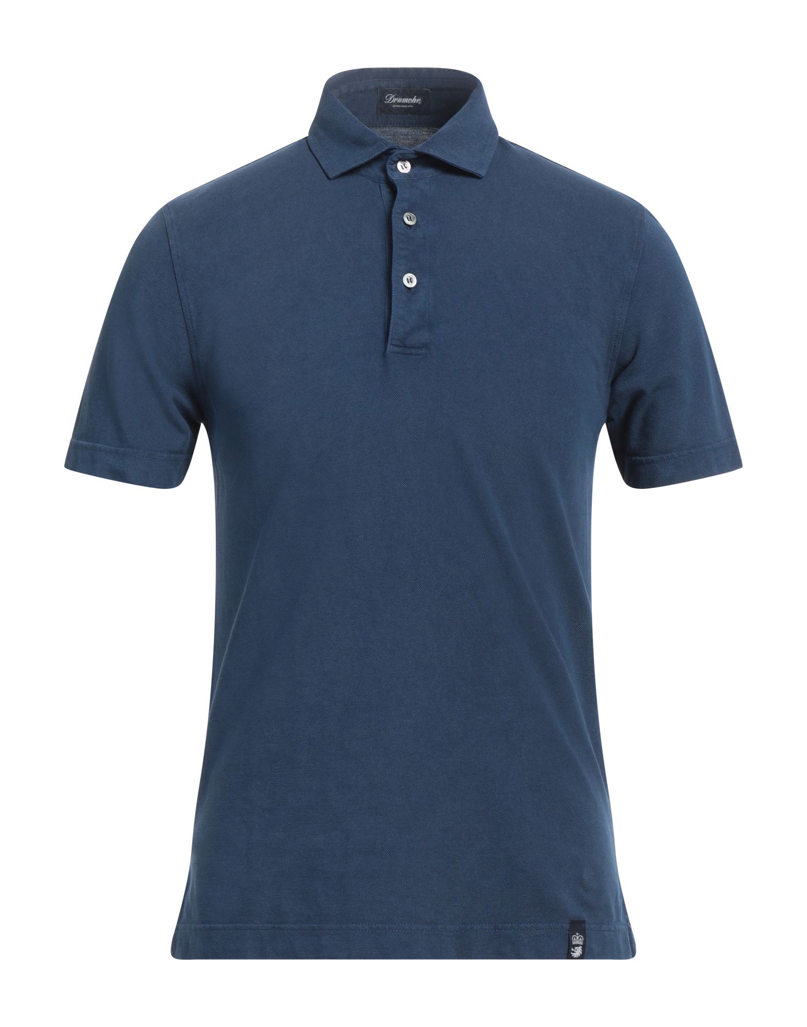 DRUMOHR Poloshirt Herren Blau von DRUMOHR