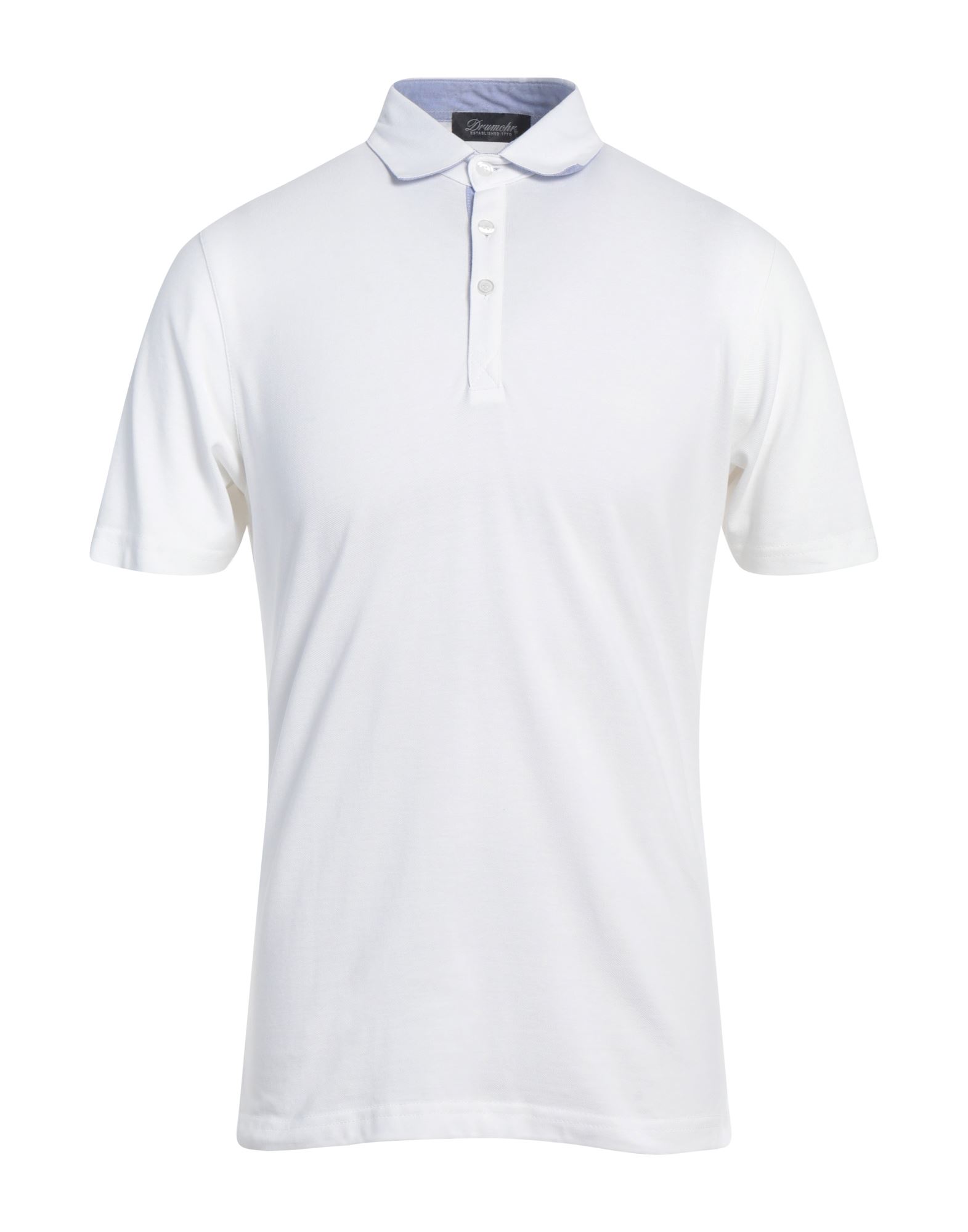 DRUMOHR Poloshirt Herren Weiß von DRUMOHR