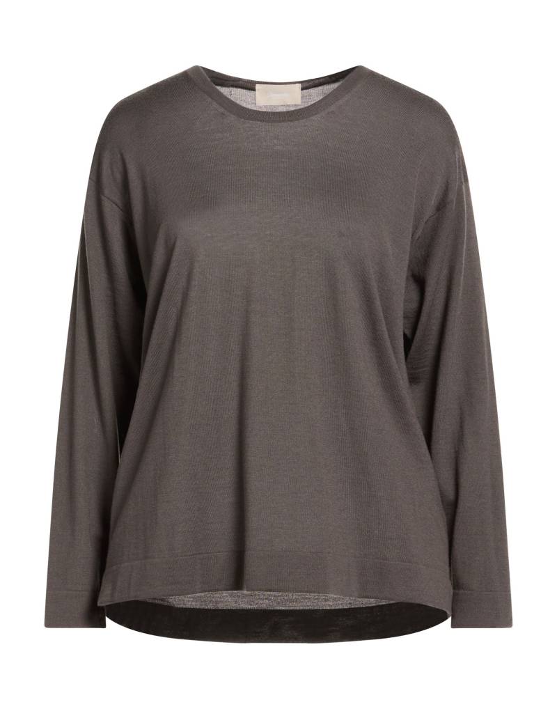 DRUMOHR Pullover Damen Braungrau von DRUMOHR