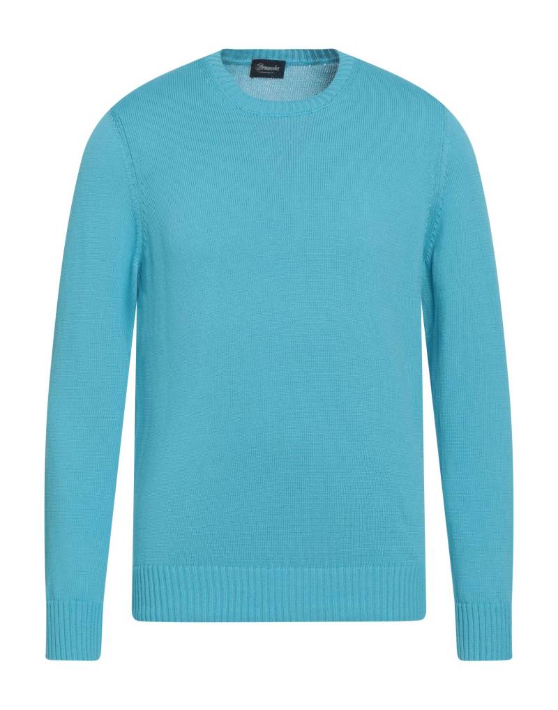 DRUMOHR Pullover Herren Azurblau von DRUMOHR