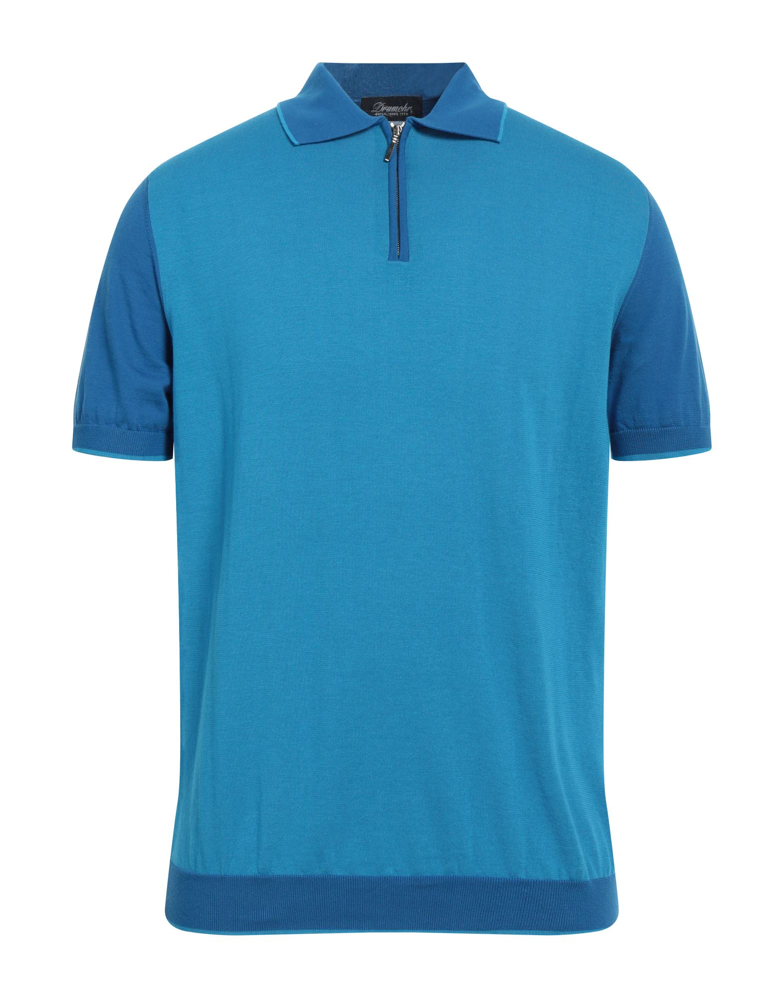 DRUMOHR Pullover Herren Azurblau von DRUMOHR