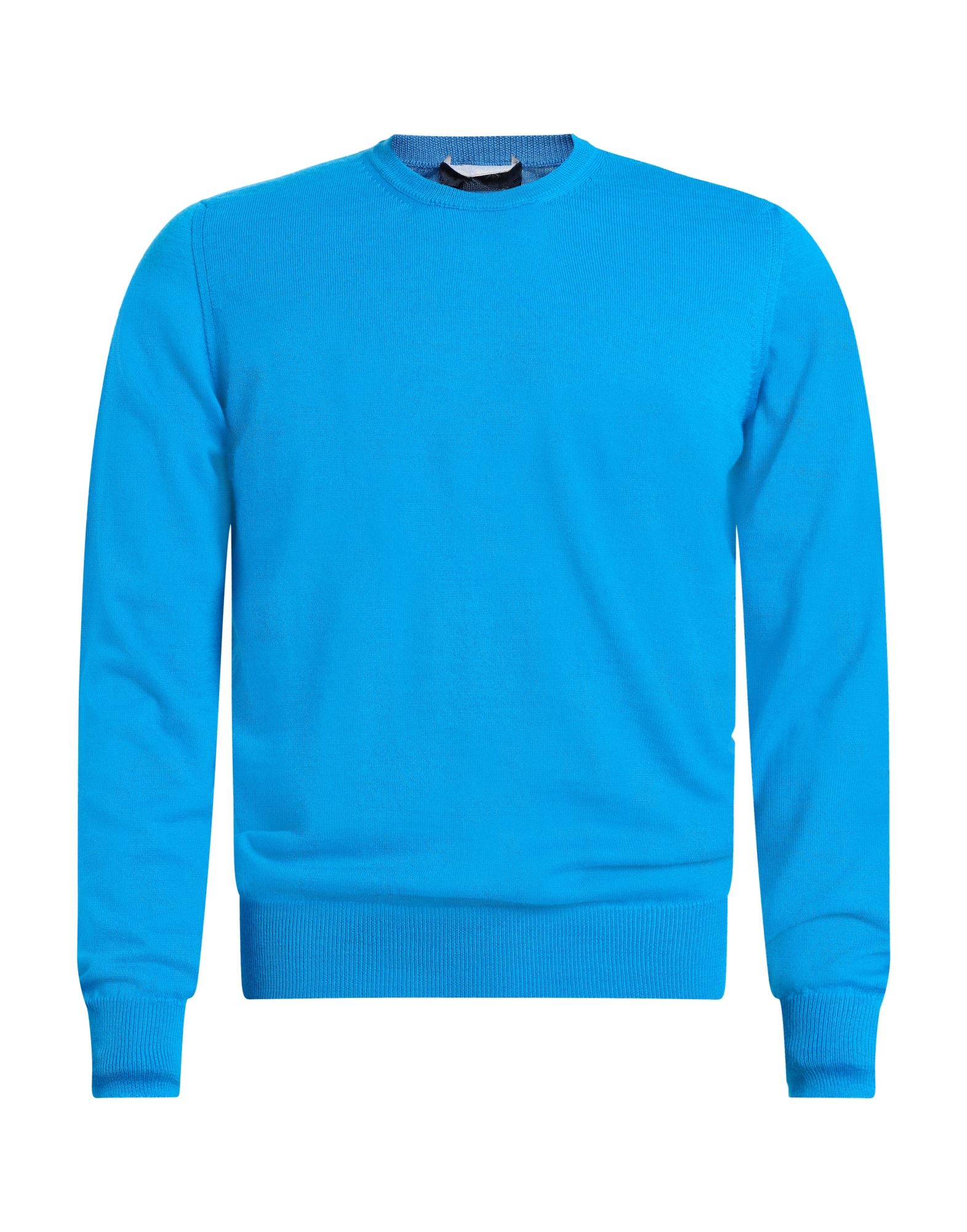 DRUMOHR Pullover Herren Azurblau von DRUMOHR