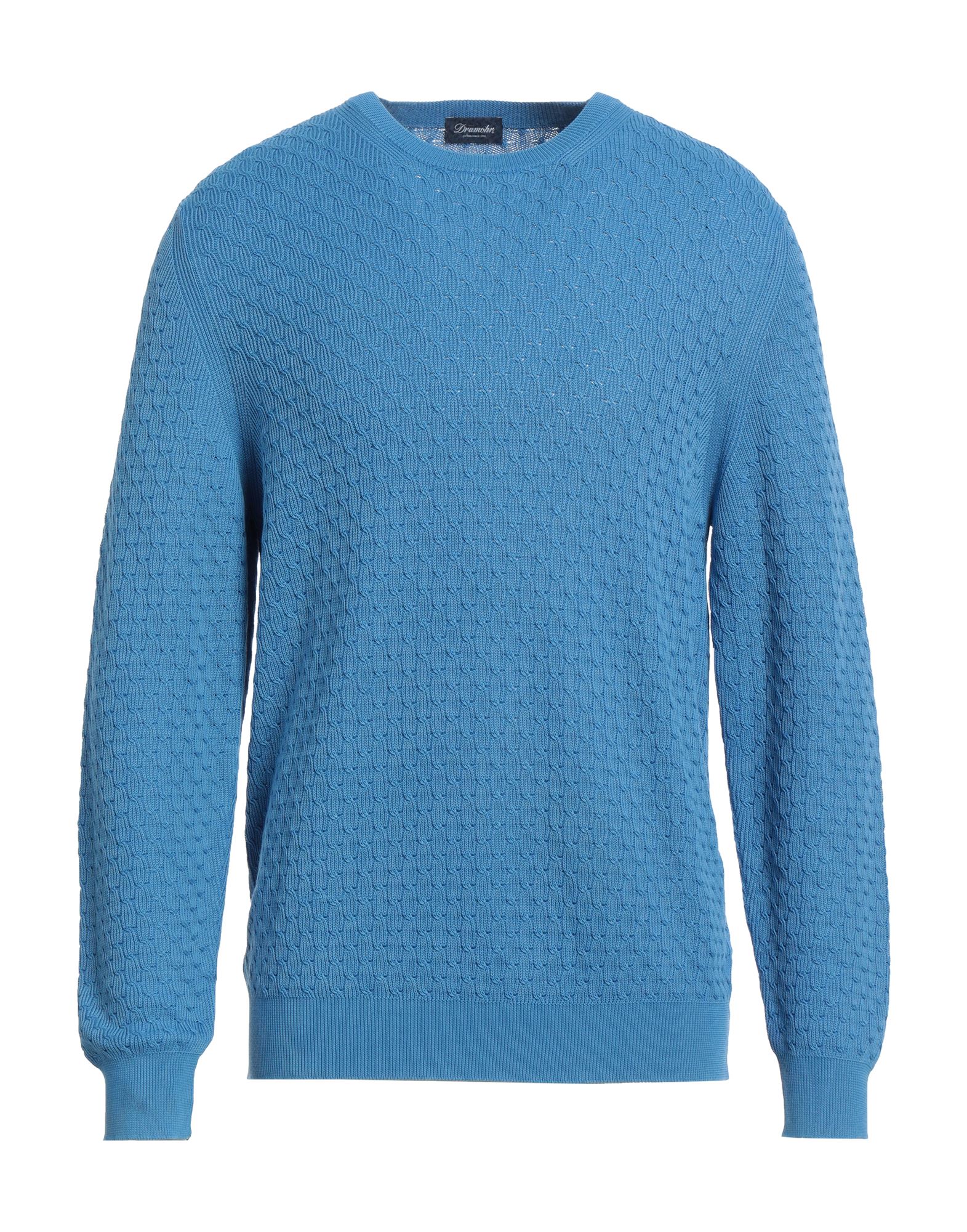 DRUMOHR Pullover Herren Azurblau von DRUMOHR