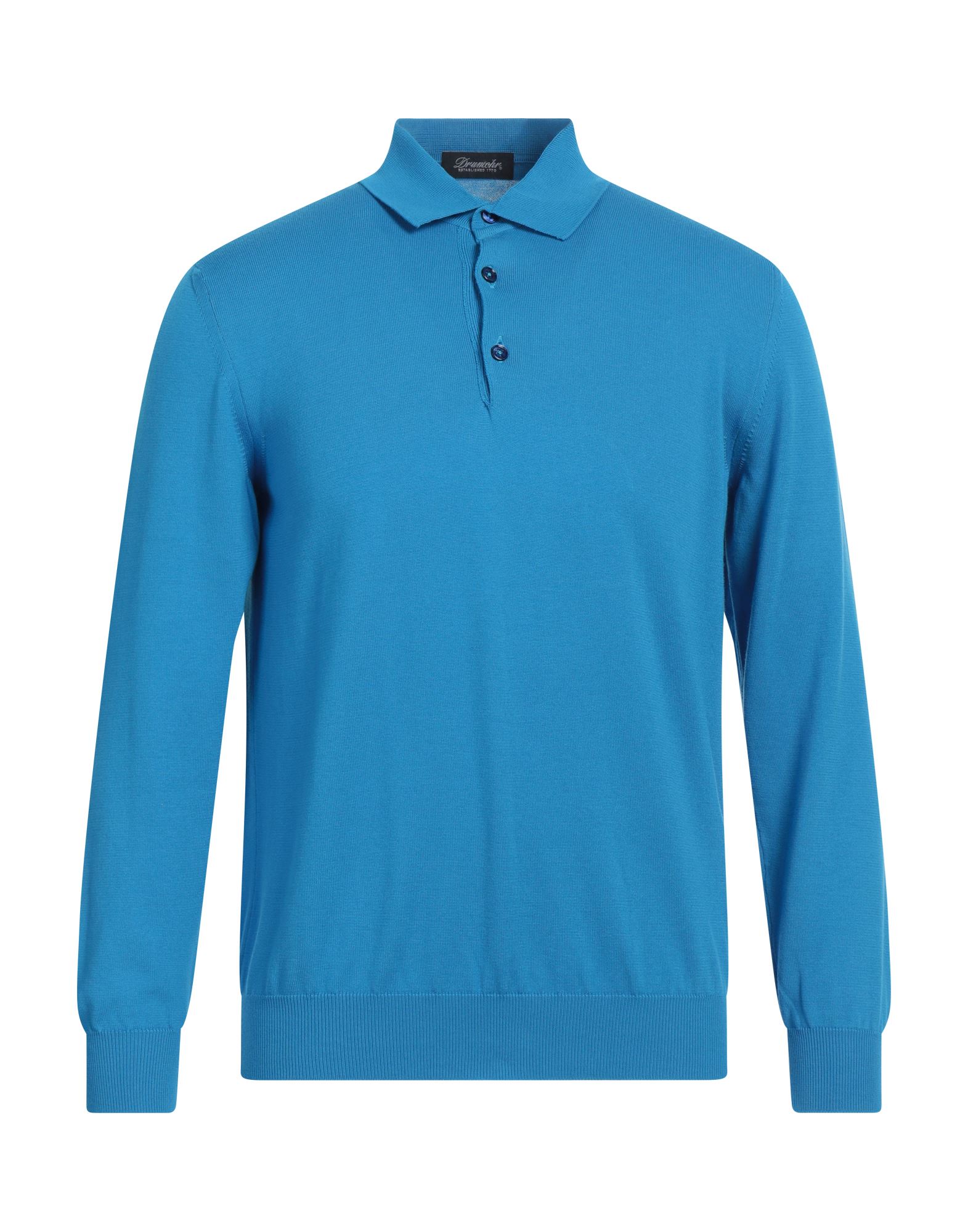 DRUMOHR Pullover Herren Azurblau von DRUMOHR