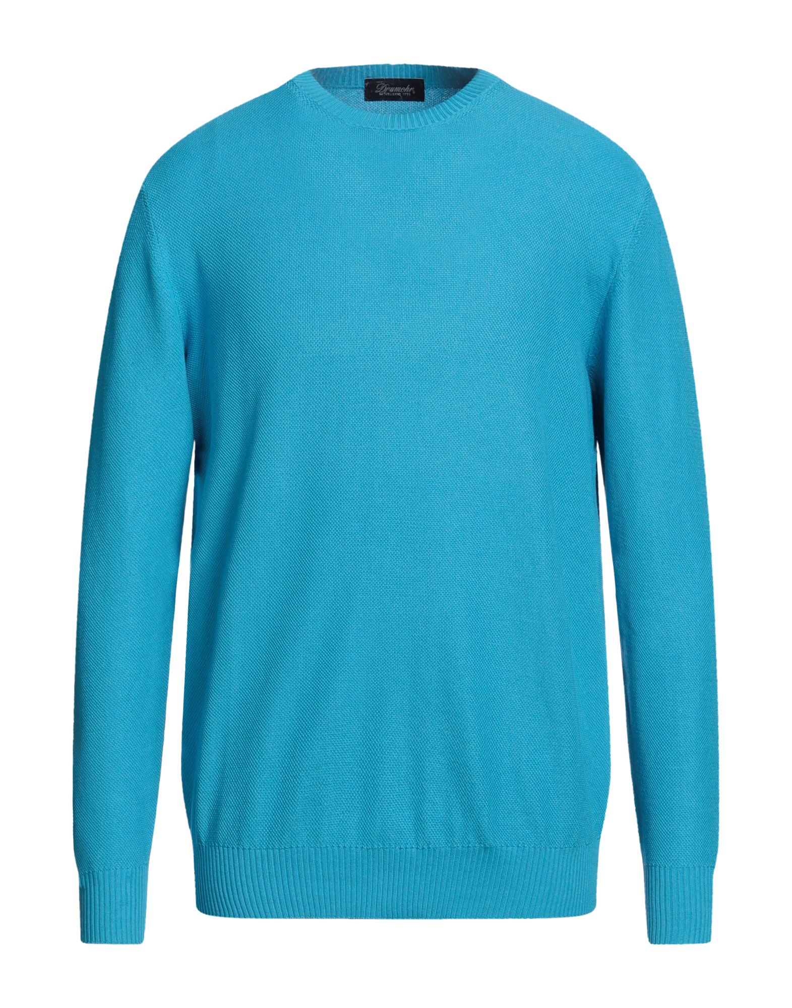 DRUMOHR Pullover Herren Azurblau von DRUMOHR