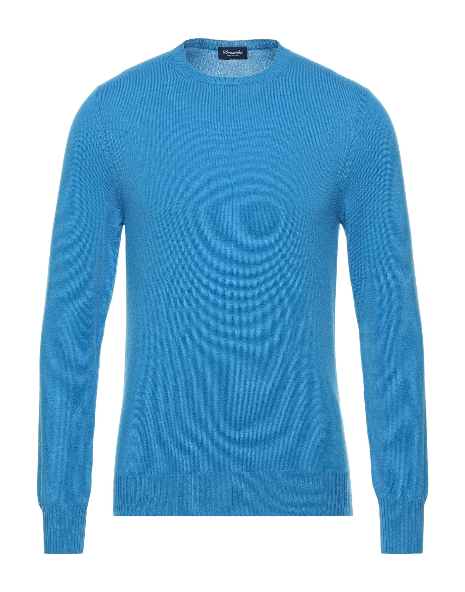 DRUMOHR Pullover Herren Azurblau von DRUMOHR