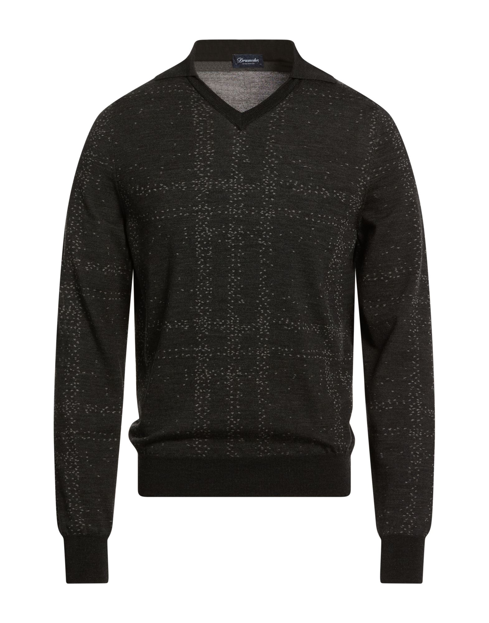 DRUMOHR Pullover Herren Braungrau von DRUMOHR