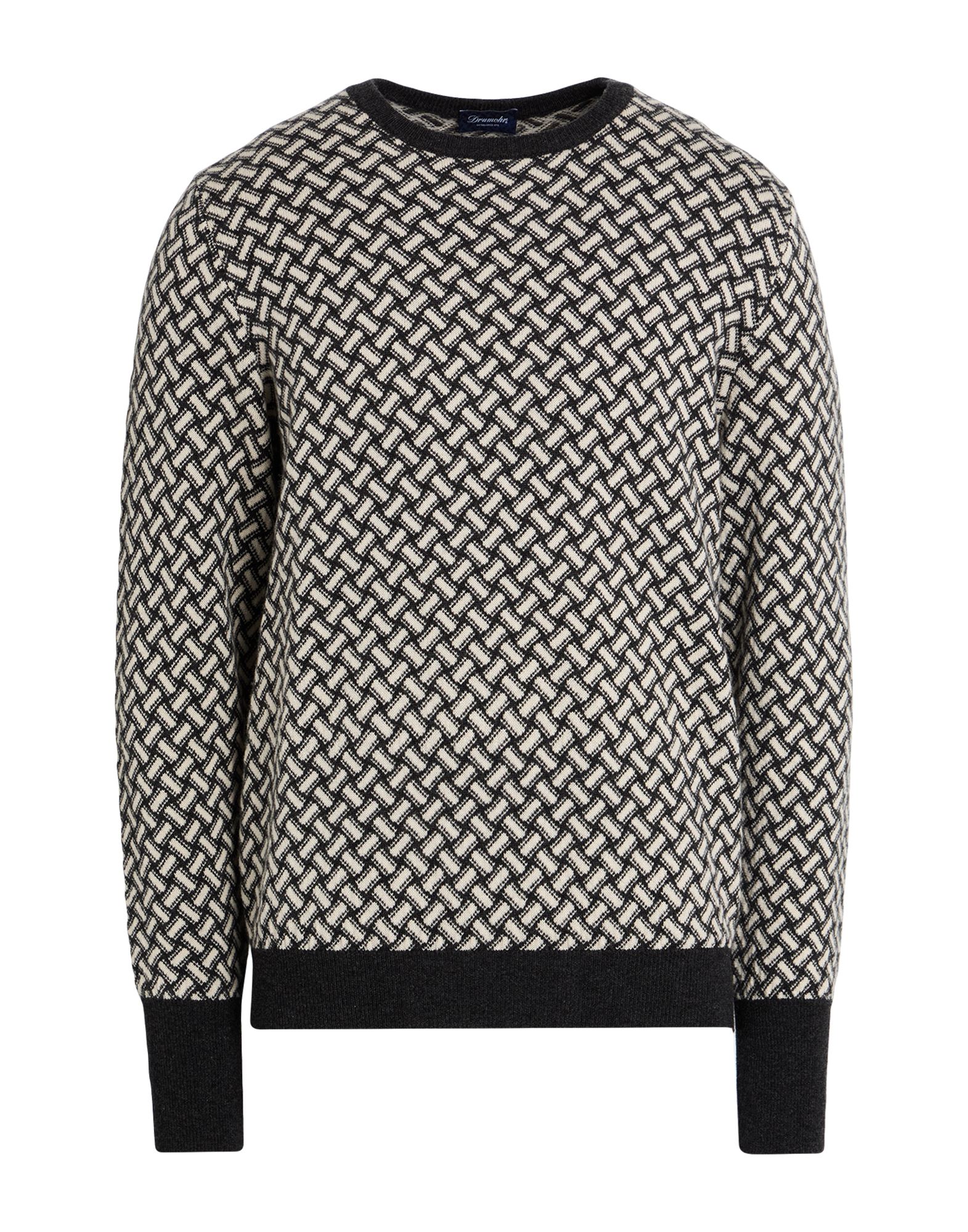 DRUMOHR Pullover Herren Braungrau von DRUMOHR