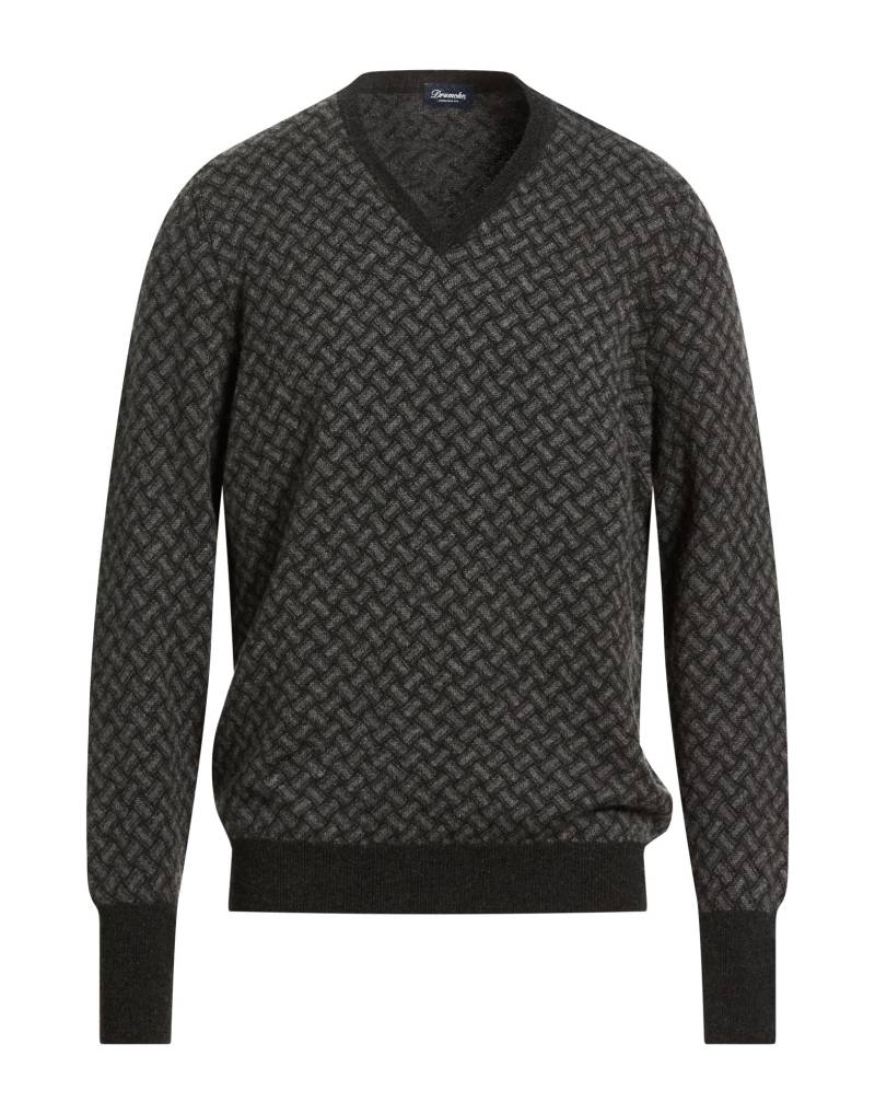 DRUMOHR Pullover Herren Braungrau von DRUMOHR