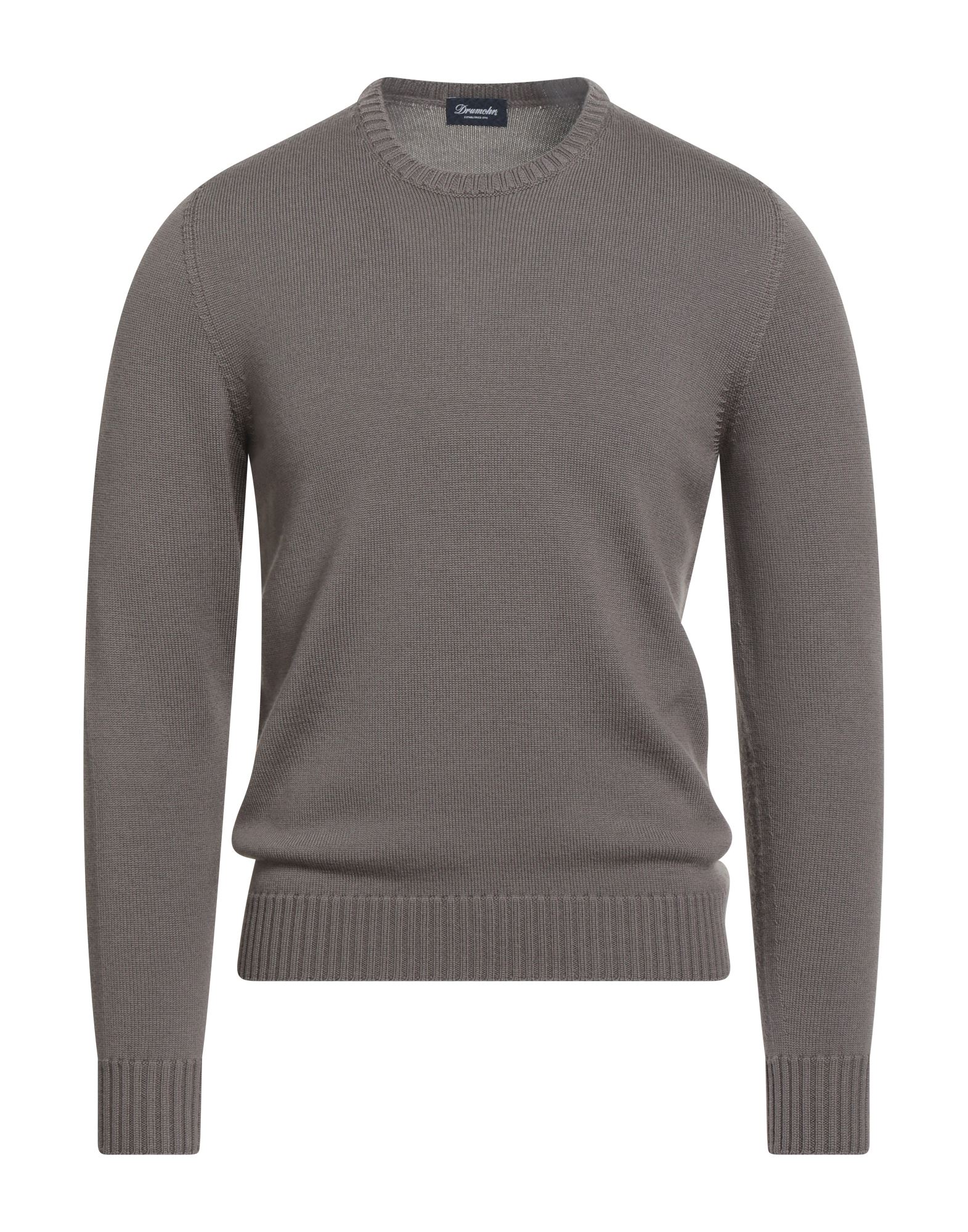 DRUMOHR Pullover Herren Maulwurfsgrau von DRUMOHR
